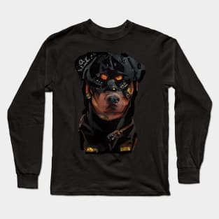 Rottweiler Steampunk Long Sleeve T-Shirt